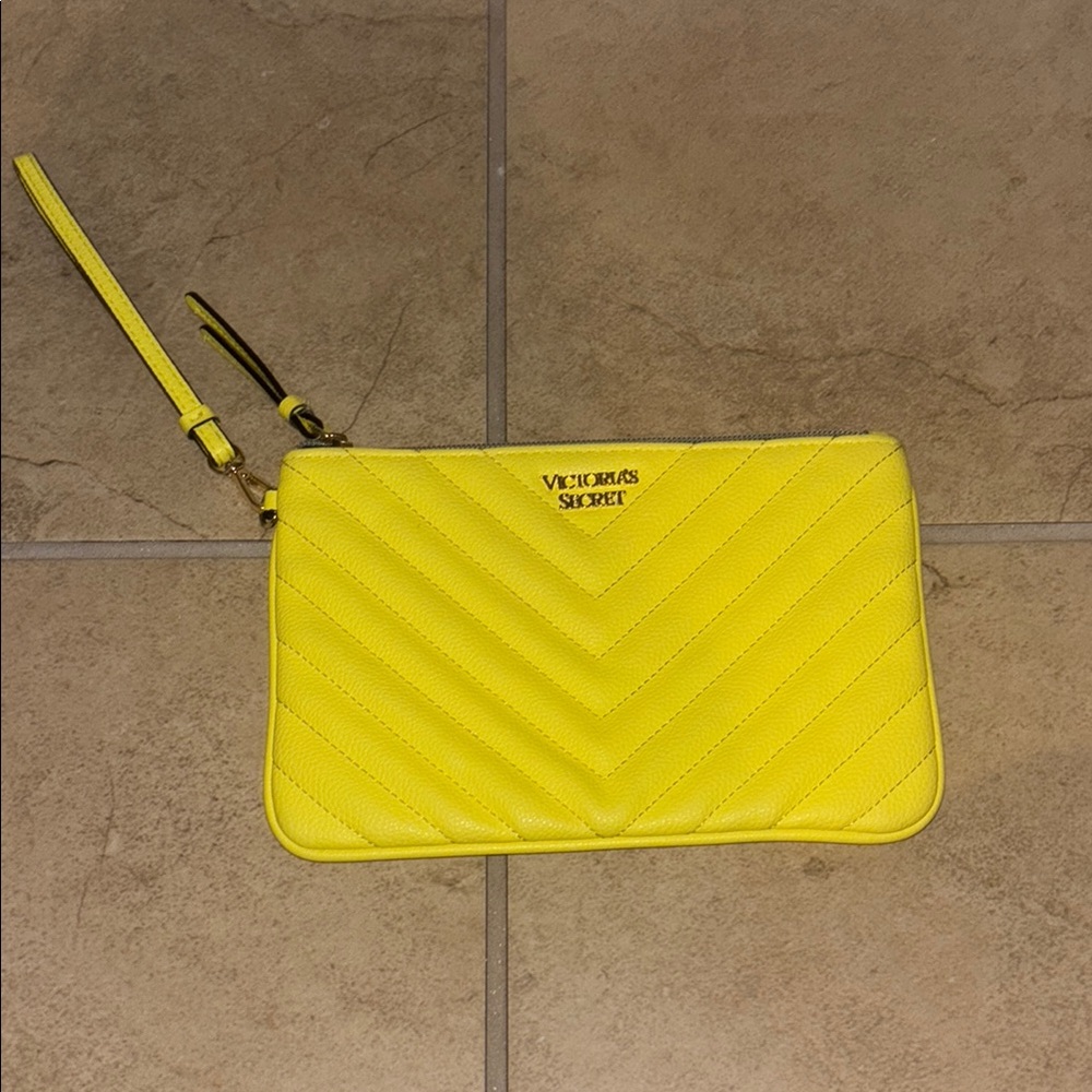 Victoria's Secret Yellow Wristlet Clutch
